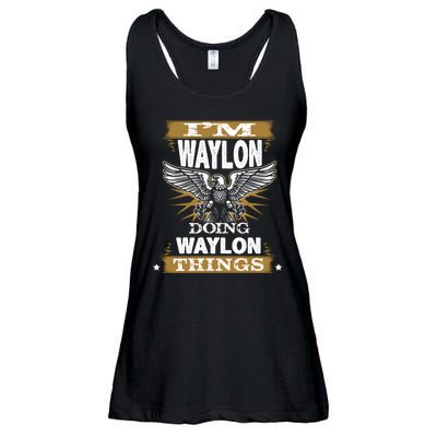 I'M WAYLON DOING Waylon, THINGS Funny Birthday Name Gift Idea Ladies Essential Flowy Tank