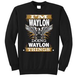 I'M WAYLON DOING Waylon, THINGS Funny Birthday Name Gift Idea Tall Sweatshirt