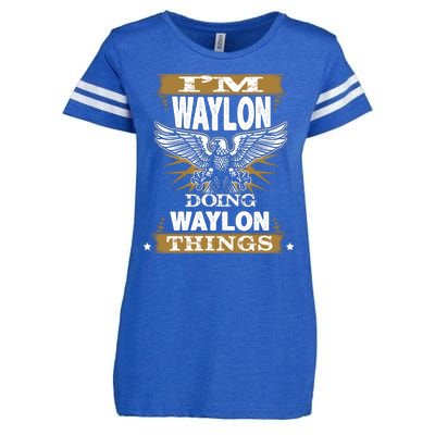 I'M WAYLON DOING Waylon, THINGS Funny Birthday Name Gift Idea Enza Ladies Jersey Football T-Shirt