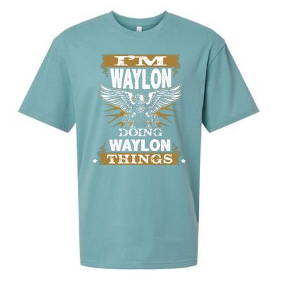 I'M WAYLON DOING Waylon, THINGS Funny Birthday Name Gift Idea Sueded Cloud Jersey T-Shirt