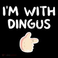 Im With Dingus Vintage Retro Funny Hilarious Tall T-Shirt