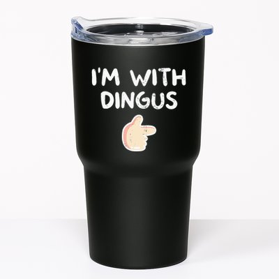 Im With Dingus Vintage Retro Funny Hilarious Tumbler
