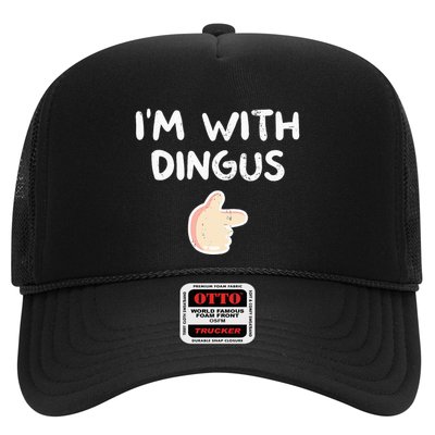 Im With Dingus Vintage Retro Funny Hilarious Trucker Hat
