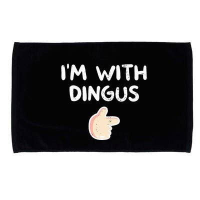 Im With Dingus Vintage Retro Funny Hilarious Microfiber Hand Towel
