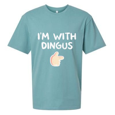 Im With Dingus Vintage Retro Funny Hilarious Sueded Cloud Jersey T-Shirt