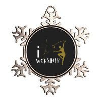 I worship dance ministry Metallic Star Ornament