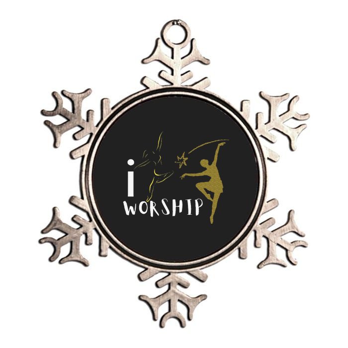 I worship dance ministry Metallic Star Ornament