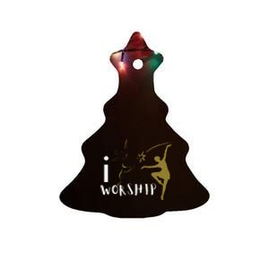 I worship dance ministry Ceramic Tree Ornament