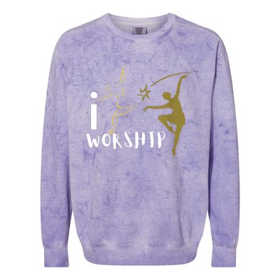 I Worship Dance Ministry Colorblast Crewneck Sweatshirt