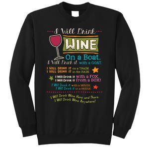 I Will Drink Wine Everywhere Funny Wine Lover Sweatshirt