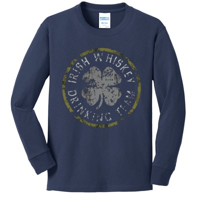 Irish Whiskey Drinking Team St Patricks Day Men Women Kids Long Sleeve Shirt