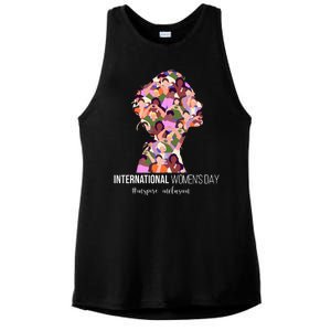 International Womens Day Inspire Inclusion Ladies PosiCharge Tri-Blend Wicking Tank