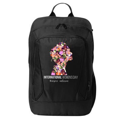 International Womens Day Inspire Inclusion City Backpack