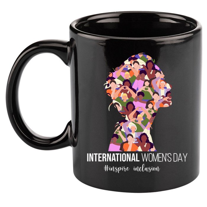 International Womens Day Inspire Inclusion 11oz C Handle Ceramic Mug