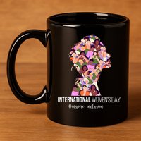 International Womens Day Inspire Inclusion 11oz C Handle Ceramic Mug