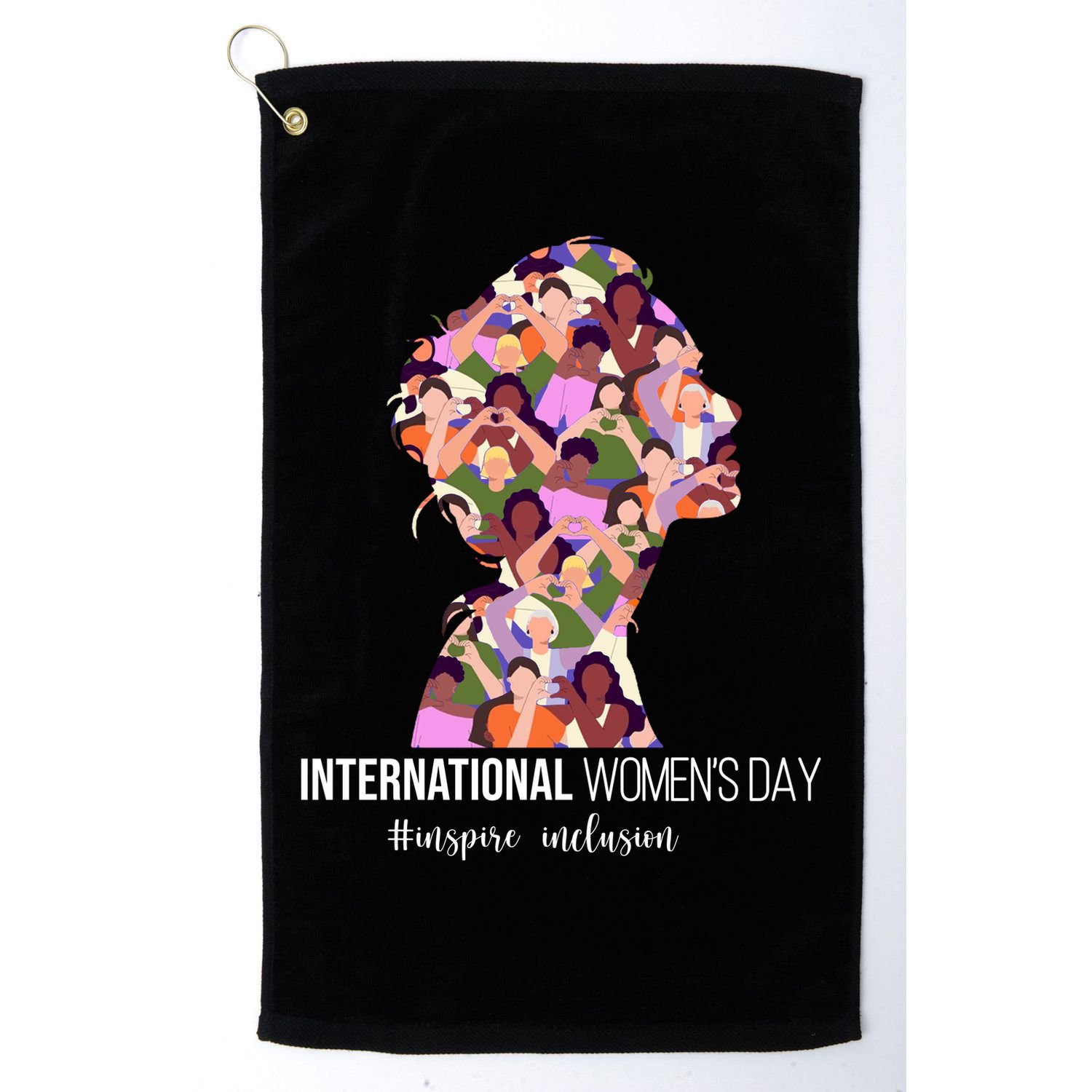 International Womens Day Inspire Inclusion Golf Towel