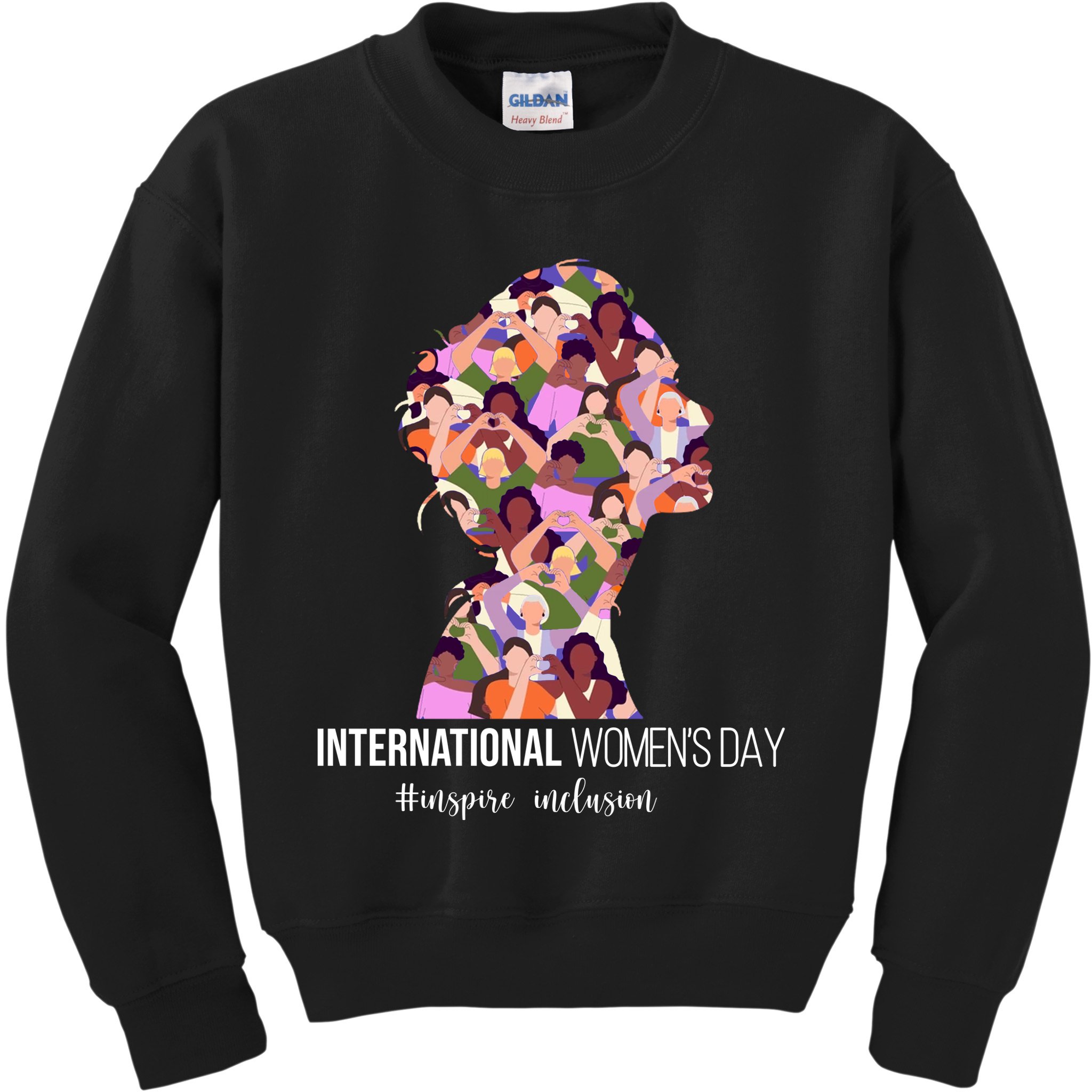 International Womens Day Inspire Inclusion Kids Sweatshirt