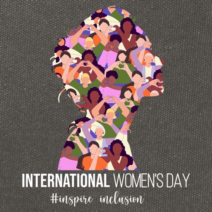 International Womens Day Inspire Inclusion Cotton Canvas Backpack