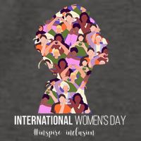 International Womens Day Inspire Inclusion Vector Backpack