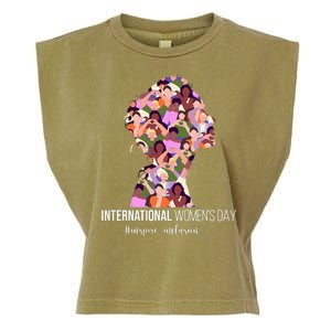 International Womens Day Inspire Inclusion Garment-Dyed Women's Muscle Tee