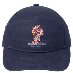 International Womens Day Inspire Inclusion 7-Panel Snapback Hat