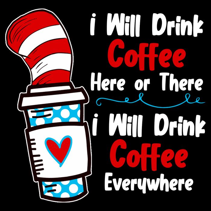 I Will Drink Coffee Here Or There I Will Drink Coffee Everywhere Funny 16 in Basic Backpack