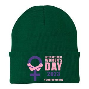 International Womens Day March 8 #EmbraceEquity For Women Knit Cap Winter Beanie