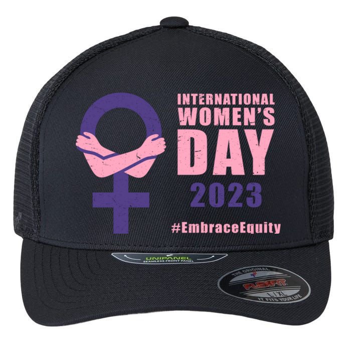 International Womens Day March 8 #EmbraceEquity For Women Flexfit Unipanel Trucker Cap