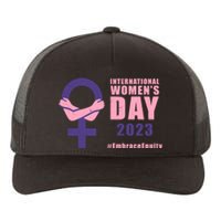 International Womens Day March 8 #EmbraceEquity For Women Yupoong Adult 5-Panel Trucker Hat