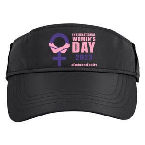 International Womens Day March 8 #EmbraceEquity For Women Adult Drive Performance Visor