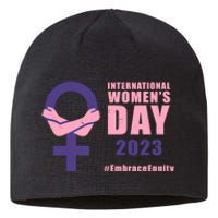 International Womens Day March 8 #EmbraceEquity For Women Sustainable Beanie