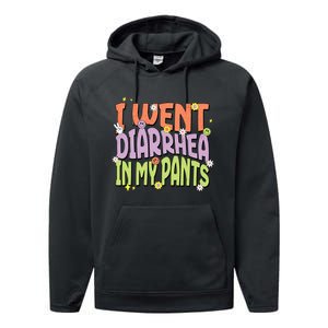 I Went Diarrhea In My Pants Funny Toilet Adult Humor Meme Performance Fleece Hoodie