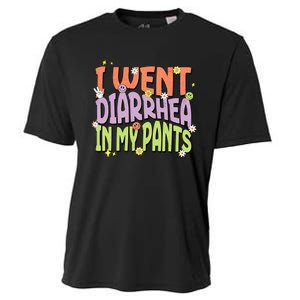 I Went Diarrhea In My Pants Funny Toilet Adult Humor Meme Cooling Performance Crew T-Shirt