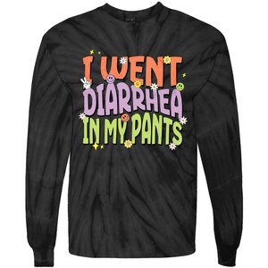 I Went Diarrhea In My Pants Funny Toilet Adult Humor Meme Tie-Dye Long Sleeve Shirt