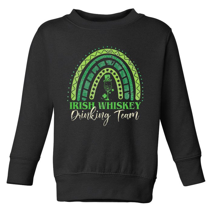 Irish Whiskey Drinking Team Four Leaf Clover Toddler Sweatshirt