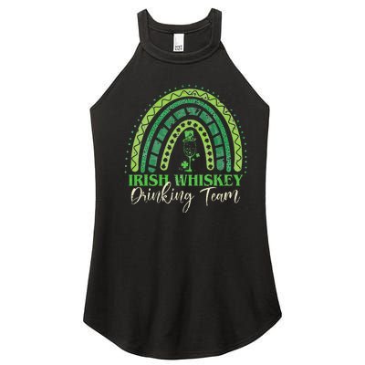 Irish Whiskey Drinking Team Four Leaf Clover Women’s Perfect Tri Rocker Tank