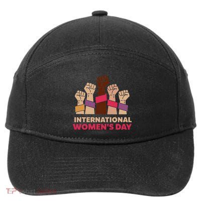 International Women Day Gender Equality Inspire Inclusion 7-Panel Snapback Hat