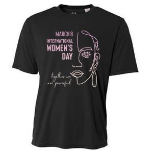 International Women's Day, March 8, Black Pride Feminist Cooling Performance Crew T-Shirt