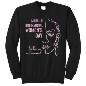 International Women's Day, March 8, Black Pride Feminist Sweatshirt