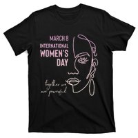 International Women's Day, March 8, Black Pride Feminist T-Shirt