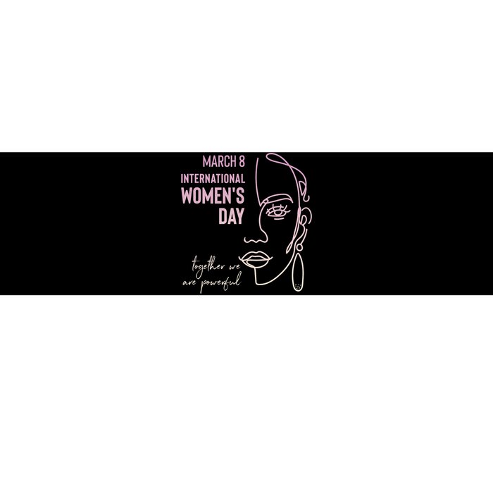 International Women's Day, March 8, Black Pride Feminist Bumper Sticker