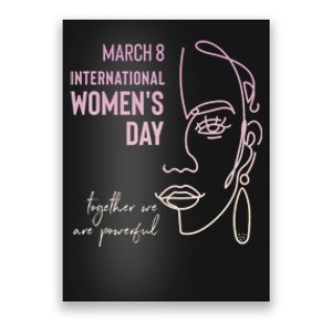 International Women's Day, March 8, Black Pride Feminist Poster