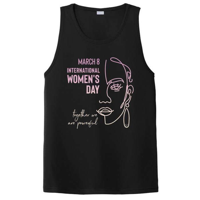 International Women's Day, March 8, Black Pride Feminist PosiCharge Competitor Tank