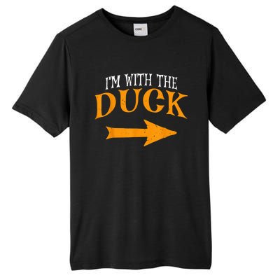 I'm With Duck Halloween Costume Funny Couples Duck Tall Fusion ChromaSoft Performance T-Shirt