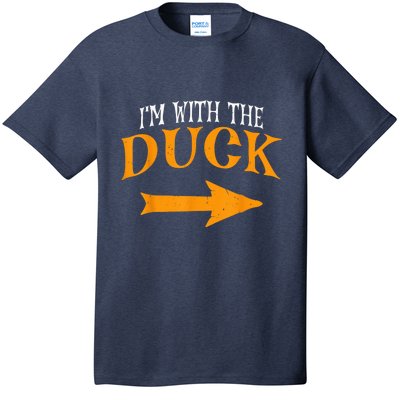 I'm With Duck Halloween Costume Funny Couples Duck T-Shirt