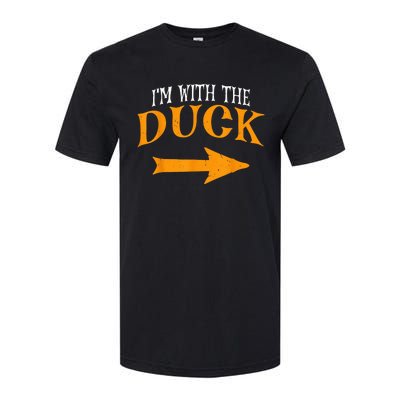 I'm With Duck Halloween Costume Funny Couples Duck Softstyle CVC T-Shirt