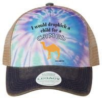 I Would Dropkick A Child For A Camel Cigarette Legacy Tie Dye Trucker Hat