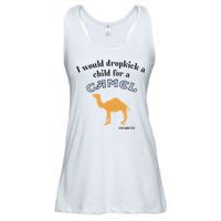 I Would Dropkick A Child For A Camel Cigarette Ladies Essential Flowy Tank
