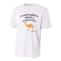 I Would Dropkick A Child For A Camel Cigarette Youth Performance Sprint T-Shirt