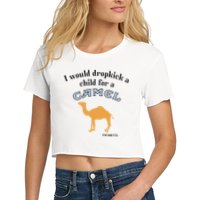 I Would Dropkick A Child For A Camel Cigarette Crop Top